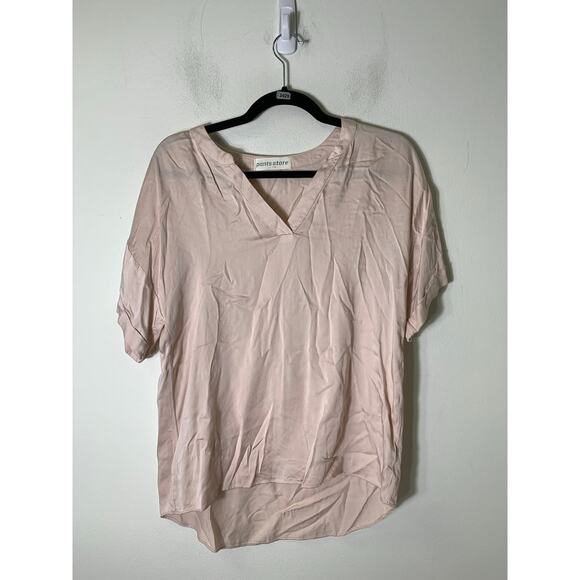 Pants Store Pink Short Sleeve Top Sz S - Picture 1 of 2